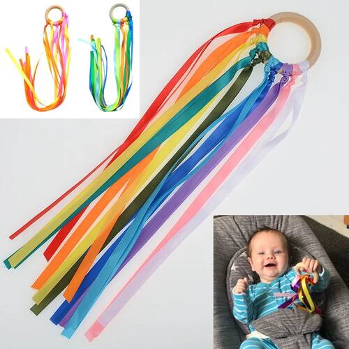 Montessori Style Sensory Toy BPA-free Non-toxic Baby Ribbon