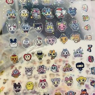 Style pixel sticker anime des film Tamagotchi Cut 8pcs graph