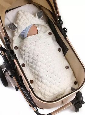 New Baby Winter Swaddle Wrap Blankets Knitted Toddler Infant