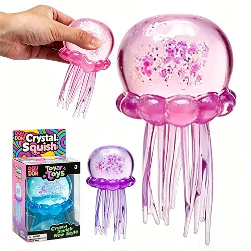 Explosions Crystal Jellyfish Squeeze TPR Soft Rubber Squeeze