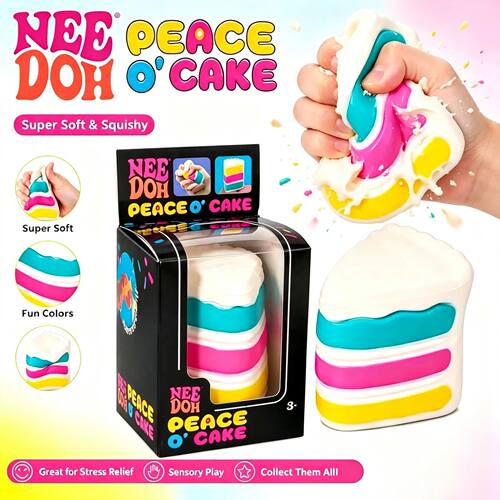 NeeDoh Peace Cake Squeeze Pinch Music Sensory Squeeze Stress