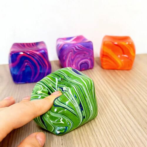 Slow Rebound Stress Cube Ice Cube Malt Sugar Squishy Fidget