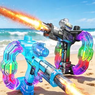 Electric Water Gun Ice Rat with Light Sound Energy Gathering