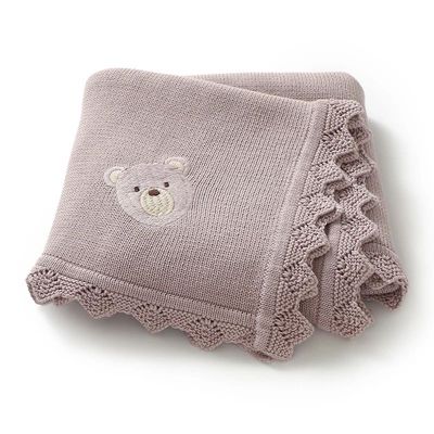 Baby Cotton Blankets Knitted 90*70cm Newborn Infant Boys Gir