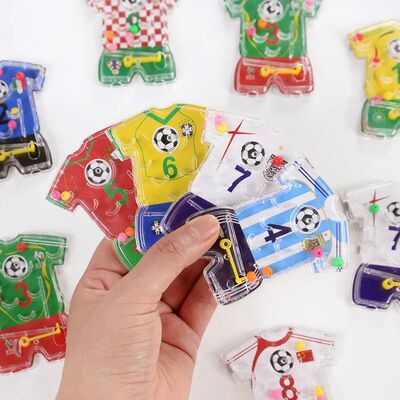 10/20pcs Soccer Maze Toy Football Theme Pinball Game Kids Bi