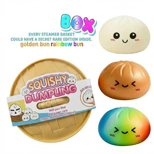 steamed bun Squishy Toy with steamer Box Stress reducing reb
