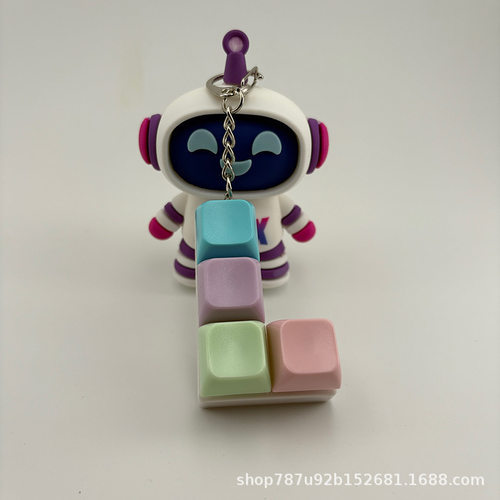 Unzip Small Toy Macaron Four-key Fingertip Unzip Key Tetris