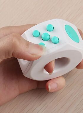 Fidget Ring Toys Anti-Stress Fingertip Click Reduce Autism A