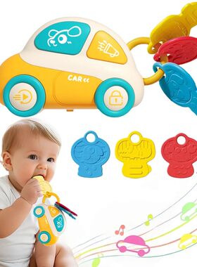 Baby Teething Toys With Music & Light Montessori Sensory Car