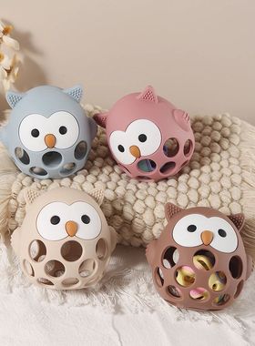 1Pcs Baby owl Teether Gloves Cartoon owl Shape Teether Toy S