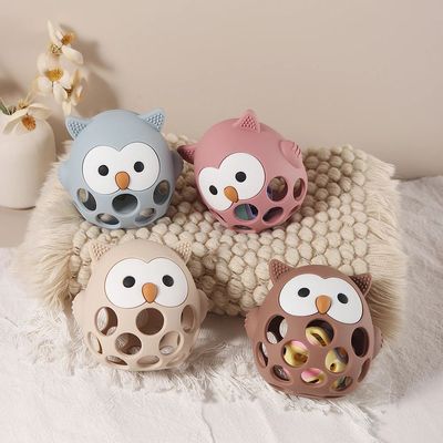 1Pcs Baby owl Teether Gloves Cartoon owl Shape Teether Toy S