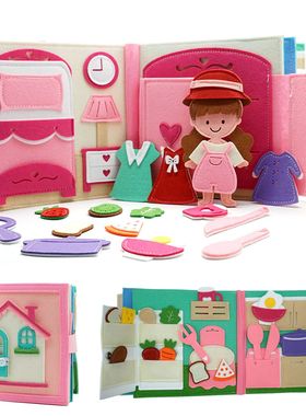 Montessori Quite Book Toys Preschool Activity Book Daily Lif