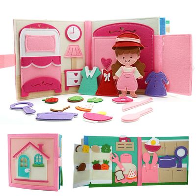 Montessori Quite Book Toys Preschool Activity Book Daily Lif