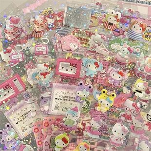 5pcs Hello Kitty Rilakkuma Cute Cartoon Die-cutting Sticker