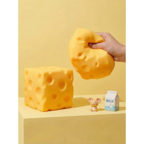 1pc Squeeze Cheese - Extra Large Soft Squishy Cheese Blocks