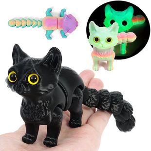 3D Printed Cute Cats Movable Joint Fidget Toys Stress Relief