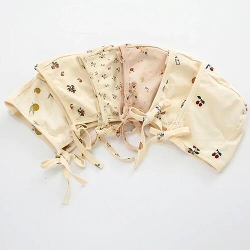 Spring Summer Floral Baby Hat Turban Cute Dot Windproof Infa