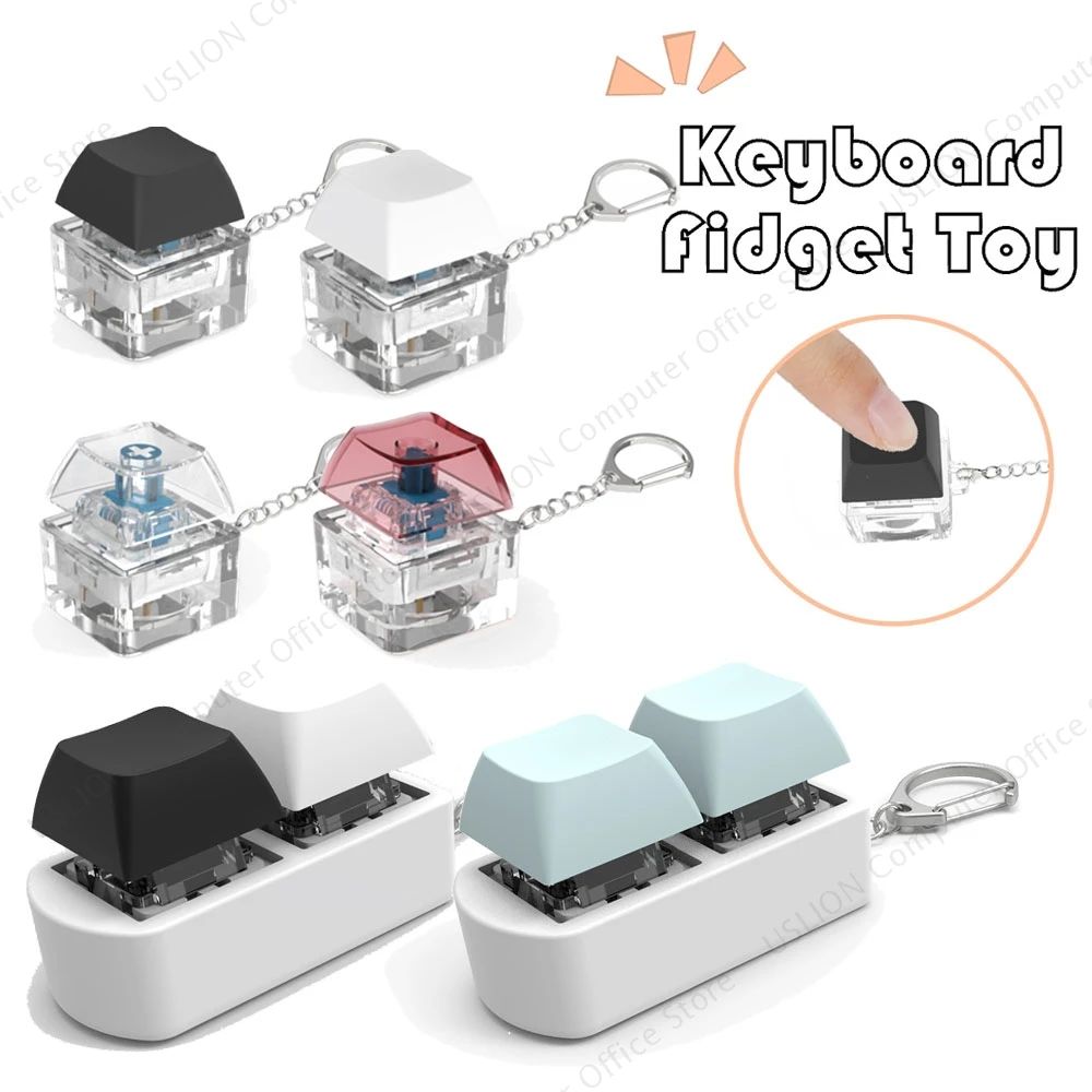 1/2 Keys Mechanical Keyboard Axis Teste Keychain Office Deco