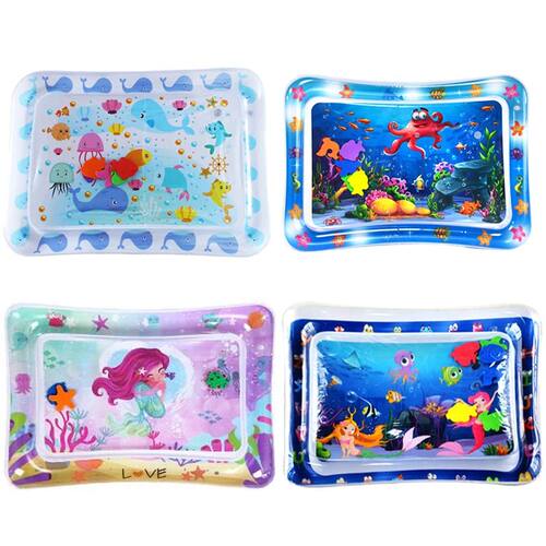 Baby Water Play Mat PVC Inflatable Cushion Infant Tummy Time