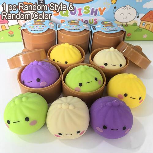 Popular New-Style Bun-Shaped Squishy Toys, Come with Small B