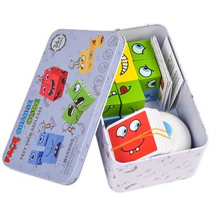 Large Learning Educational Toy Set Cards Emoticon Puzzle Fac