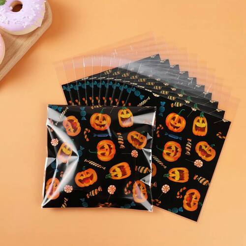 50PCS Halloween Candy Bags Halloween Party Decorations For H