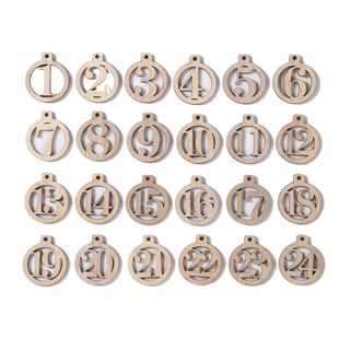 Digital Wooden Christmas Number Calendar Advent Countdo