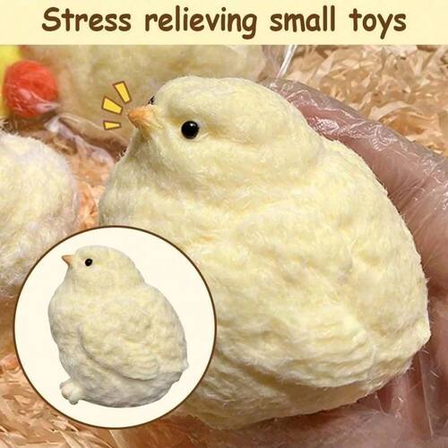 Office Stress Reliever: Funny 6CM Slow Rise Chicken Squishy,