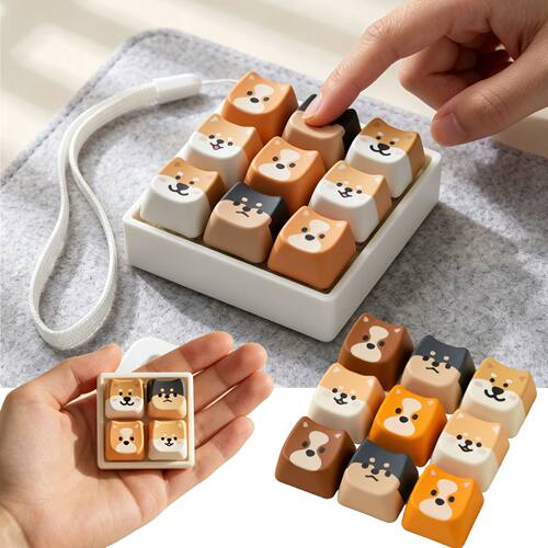 Shiba Inu Puppy Mechanical Keyboard Fidget Spinner 3D Printe