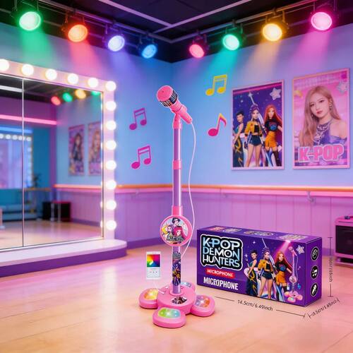 Kids Karaoke Microphone with Stand Educational Toy Brain-Tra
