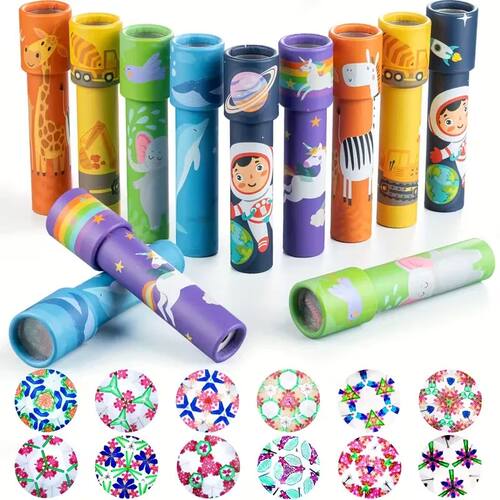 10Pcs Creative Magic Kaleidoscopes for Kids Birthday Party F
