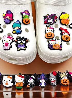 Miniso Halloween Cartoon Shoe Charms For Clog Bracelets Deco