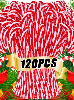 Christmas Candy Canes Hanging Pendants Acrylic Twisted Crutc