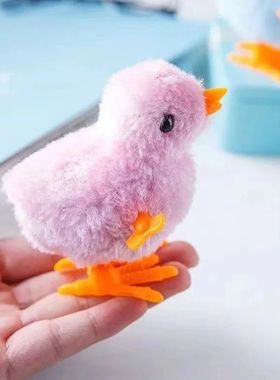 Pet Cat Toys Jumping Walking Hopping Cartoon Plush Chicken C