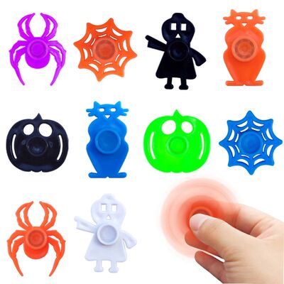 10/20/50PCS Halloween Pumpkin Ghost Fingertip Gyro Toys Spin