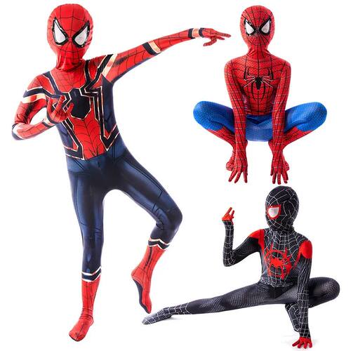 Anime Superhero Costume Miles Morales Cosplay Zentai Bodysui