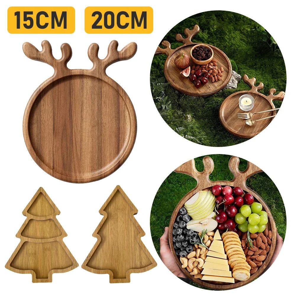 Christmas Tray Plate Elk Christmas Tree Appetizer Platter Su