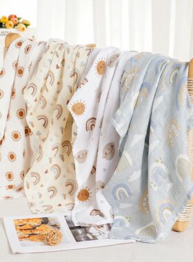 Kangobaby #My Soft Life# 4pcs Set Bamboo Cotton Baby Muslin