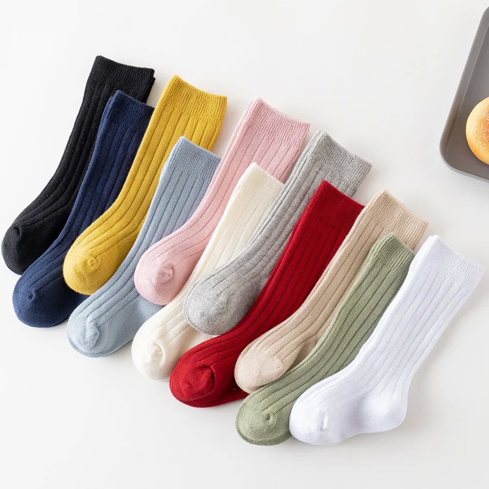 Baby Socks Newborn Kids Infant Girls Boys Knee High Sock Tod