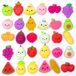 10/30/50 Fruits Mochi Squishy Toys Stress Relief Watermelon
