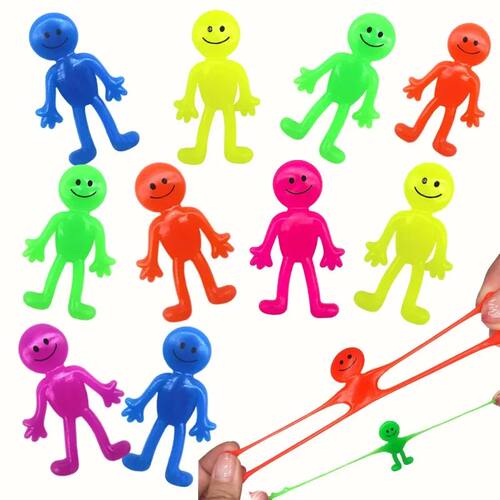 5-20PCS Fun Sticky Stretching Smiling Face Little Man Pinch