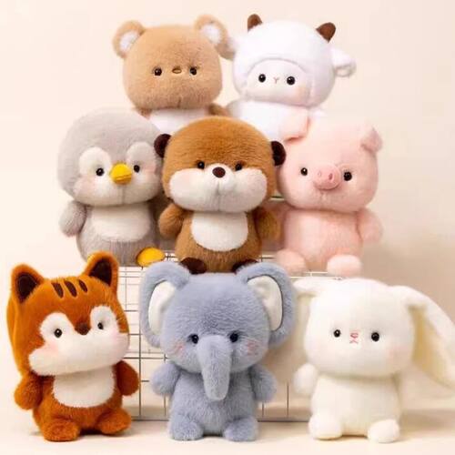 15CM Cute Animal Plush Toy Children Table Doll Ornaments Com