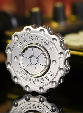 Radiation Warning Fidget Slider Spinner EDC Gear Hand Spinne