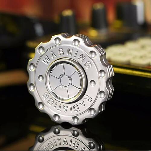 Radiation Warning Fidget Slider Spinner EDC Gear Hand Spinne