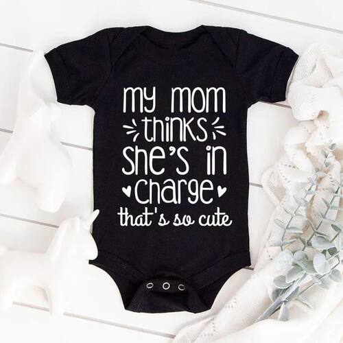 Newborn Baby Boy Girl Clothes My Mom Thinks She Is in Charge