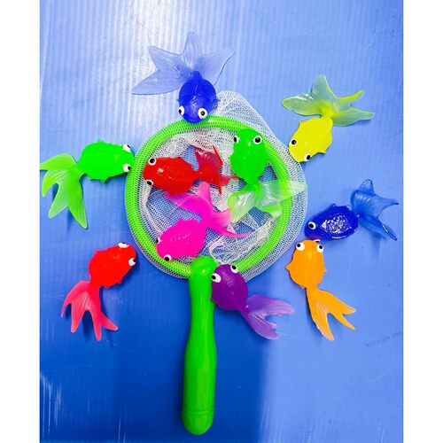 Children's Water Toy Soft Rubber Marine Life Buoy Goldfish N