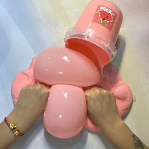 Liquid Slime Squishy Large Bucket Bubble Putty Fidget Toy Cr