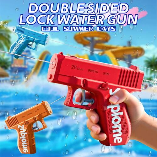 Children's prank creative double-sided water gun outdoor pra