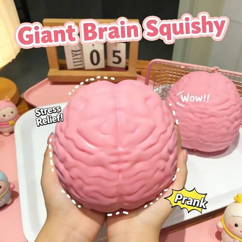 Giant Brain Squishy Toys Stress Relief Sensory Toys for Adul