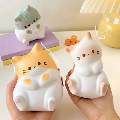 Kawaii Cartoon Cat Squeeze Toys Plushie Slow Rebound Decompr